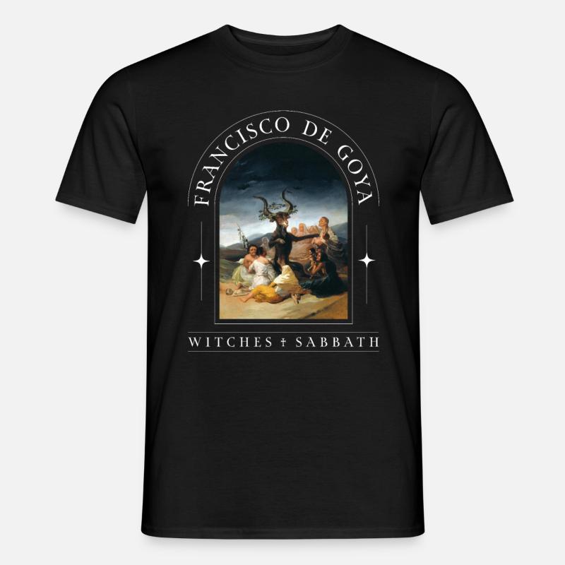 Francisco de Goya Design Witches' Sabbath Horror Gothic - Men’s T-shirt - black