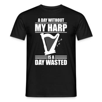 Harpiste Harpiste - T-shirt homme - noir - Devant - AI Model Male 178 light (178cm)