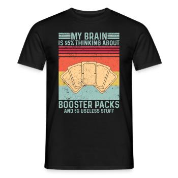 Lustiges Sammelkartenspiel TCG Retro - Männer T-Shirt - Schwarz - Vorne - AI Model Male 178 light (178cm)