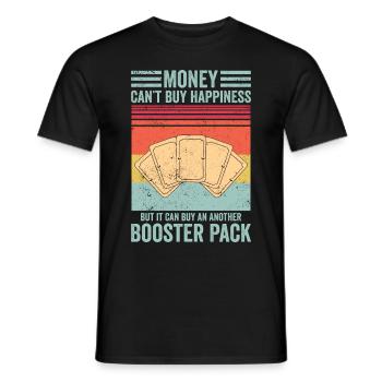Funny Trading Card Game TCG Retro - Men's T-Shirt - black - Front - AI Model Male 178 light (178cm)