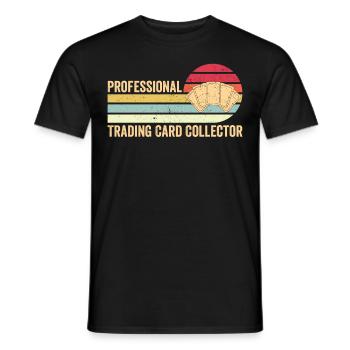 Funny Trading Card Game TCG Retro - Men's T-Shirt - black - Front - AI Model Male 178 light (178cm)