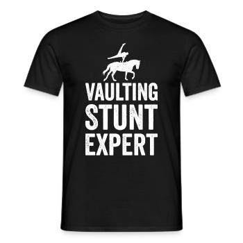 Voltige amusante sur le cheval - T-shirt homme - noir - Devant - AI Model Male 178 light (178cm)