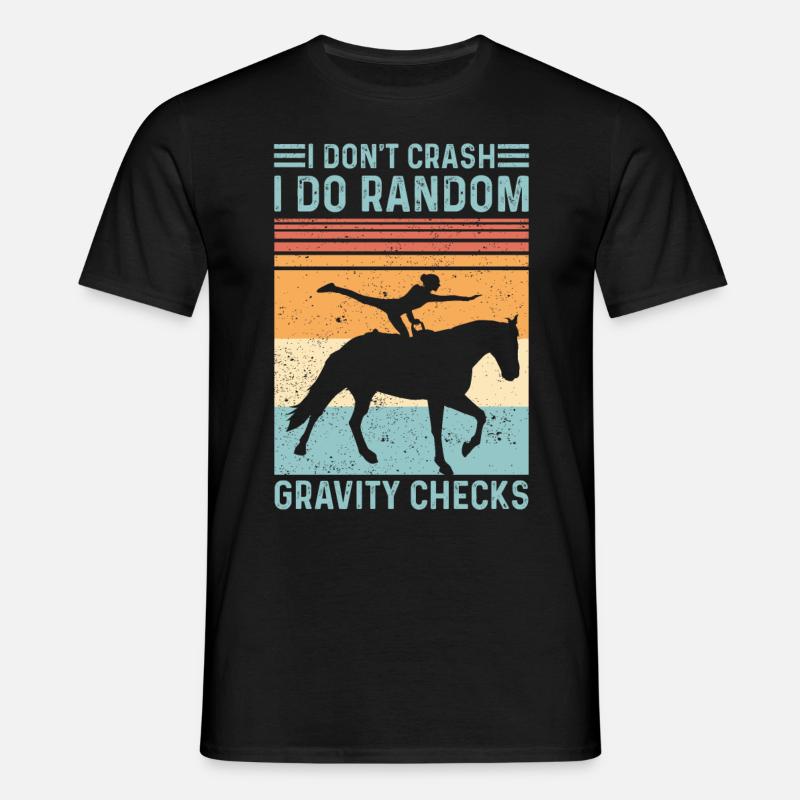 Random Check Gravity Vaulting Retro - T-shirt Homme - noir
