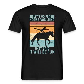 Vous avez dit que nous devrions passer à la voûte. - T-shirt homme - noir - Devant - AI Model Male 178 light (178cm)