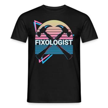 Drôle de charpentier Rétro Menuiserie - T-shirt homme - noir - Devant - AI Model Male 178 light (178cm)