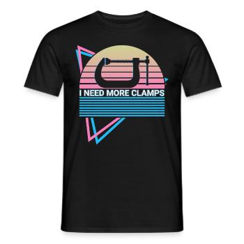 Lustiger Schreiner Schreinerarbeiten Retro - Männer T-Shirt - Schwarz - Vorne - AI Model Male 178 light (178cm)