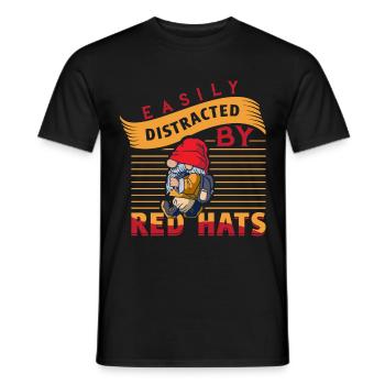 Gartenzwerg Garten - Männer T-Shirt - Schwarz - Vorne - AI Model Male 178 light (178cm)