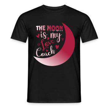 Conceptions romantiques de l’âme sœur de la lune pour un - T-shirt homme - noir - Devant - AI Model Male 178 light (178cm)