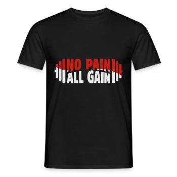 Gym Training Design für Low Impact Workout - Männer T-Shirt - Schwarz - Vorne - AI Model Male 178 light (178cm)