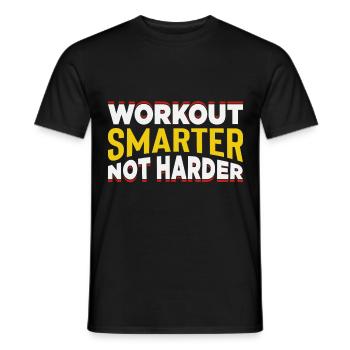 Gym Training Design for Low Impact Workout - Men's T-Shirt - black - Front - AI Model Male 178 light (178cm)
