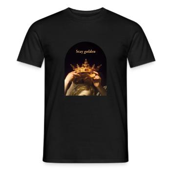 Crown Royalty Art Academia Aesthetic Design for - Men's T-Shirt - black - Front - AI Model Male 178 light (178cm)