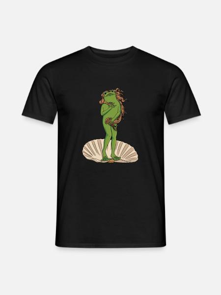 Botticelli Gemälde Geburt der Venus Entwurf für - Männer T-Shirt - Schwarz