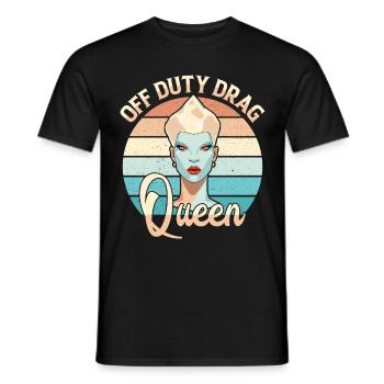 LGBTQ Off-duty Drag Queen Pride - T-shirt homme - noir - Devant - AI Model Male 178 light (178cm)