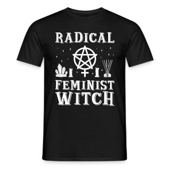 Féminisme féministe radical - T-shirt homme - noir - Devant - AI Model Male 178 light (178cm)
