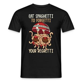 Monstre spaghetti volant FSM - T-shirt homme - noir - Devant - AI Model Male 178 light (178cm)
