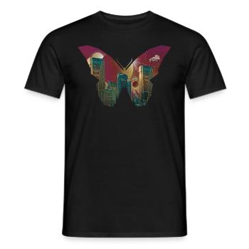 Atom Punk Esthétique Vaporwave Futuriste Schmette - T-shirt homme - noir - Devant - AI Model Male 178 light (178cm)