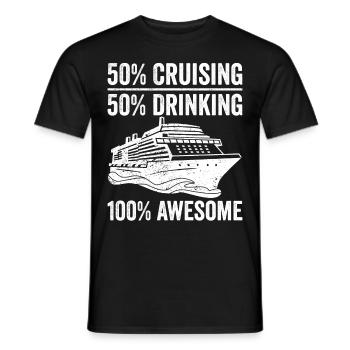 Lustiges Cruising - Männer T-Shirt - Schwarz - Vorne - AI Model Male 178 light (178cm)