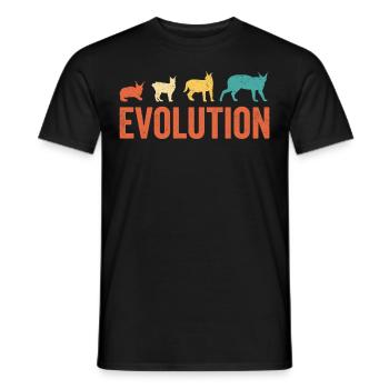 Großer Floppa Karakal Katze Meme - Männer T-Shirt - Schwarz - Vorne - AI Model Male 178 light (178cm)