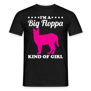 Big Floppa Caracal Cat Meme - Men's T-Shirt - black - Front - AI Model Male 178 light (178cm)