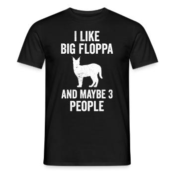 Great Floppa Caracal - Men's T-Shirt - black - Front - AI Model Male 178 light (178cm)