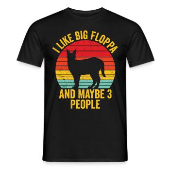 Great Floppa Caracal - Men's T-Shirt - black - Front - AI Model Male 178 light (178cm)