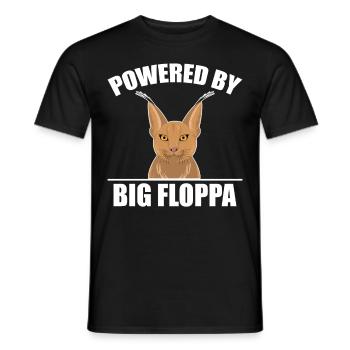 Big Floppa Caracal Cat Meme - Men's T-Shirt - black - Front - AI Model Male 178 light (178cm)