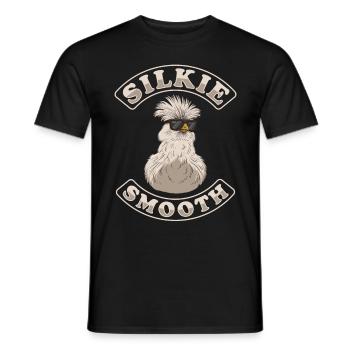 Silkie Smooth Chinese Silk Chicken - Men's T-Shirt - black - Front - AI Model Male 178 light (178cm)