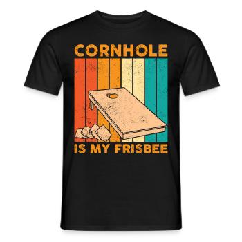 Lustiges Cornhole Corn Hole Retro - Männer T-Shirt - Schwarz - Vorne - AI Model Male 178 light (178cm)