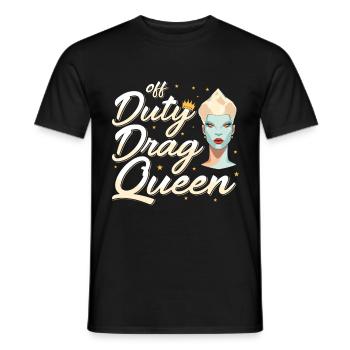 LGBTQ Off-duty Drag Queen Pride - T-shirt homme - noir - Devant - AI Model Male 178 light (178cm)