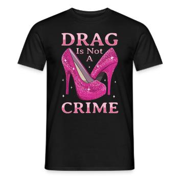 Le drag n’est pas une drag queen du crime LGBTQ - T-shirt homme - noir - Devant - AI Model Male 178 light (178cm)