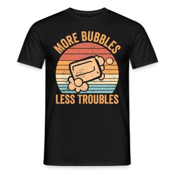 Funny soap making soap maker - Men's T-Shirt - black - Front - AI Model Male 178 light (178cm)