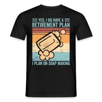 Lustige Seifenherstellung Seifenmacher - Männer T-Shirt - Schwarz - Vorne - AI Model Male 178 light (178cm)