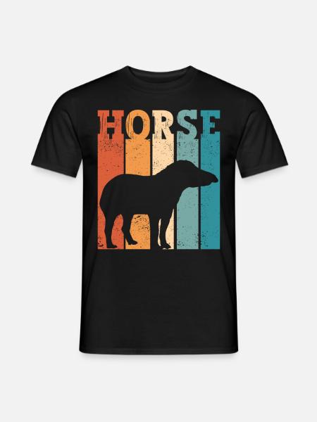 Ex Mormon Tapir Horse LDS Retro Exmo - T-shirt męski - czarny