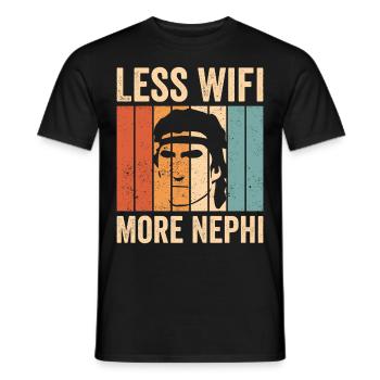 Lustiger Mormonen-Missionar LDS - Männer T-Shirt - Schwarz - Vorne - AI Model Male 178 light (178cm)
