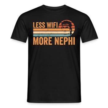 Lustiger Mormonen-Missionar LDS - Männer T-Shirt - Schwarz - Vorne - AI Model Male 178 light (178cm)