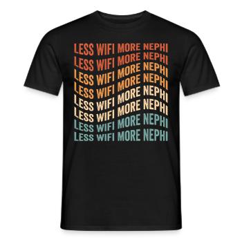 Lustiger Mormonen-Missionar LDS - Männer T-Shirt - Schwarz - Vorne - AI Model Male 178 light (178cm)