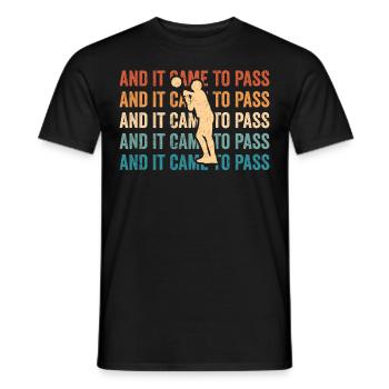 Lustiger Mormonen-Missionar LDS Basketball - Männer T-Shirt - Schwarz - Vorne - AI Model Male 178 light (178cm)