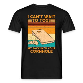 Drôle de trou de maïs - T-shirt homme - noir - Devant - AI Model Male 178 light (178cm)