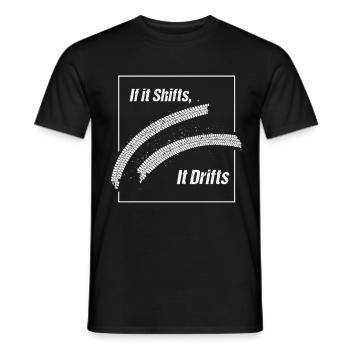 Wenn es schaltet, driftet JDM-Autorennen - Männer T-Shirt - Schwarz - Vorne - AI Model Male 178 light (178cm)