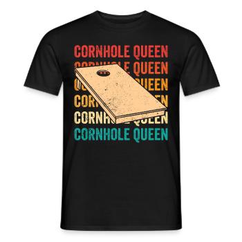Cornhole Corn Hole Retro - T-shirt homme - noir - Devant - AI Model Male 178 light (178cm)