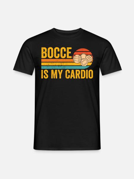 Funny Boccia Ball Retro - Men's T-Shirt - black