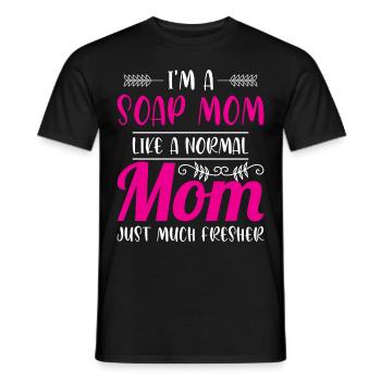 Seifenherstellung - Männer T-Shirt - Schwarz - Vorne - AI Model Male 178 light (178cm)