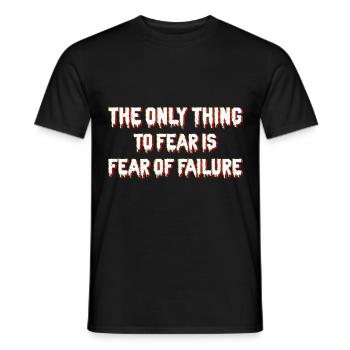Atychiphobie-Grafik Atychiphobie-Bewusstsein - Männer T-Shirt - Schwarz - Vorne - AI Model Male 178 light (178cm)
