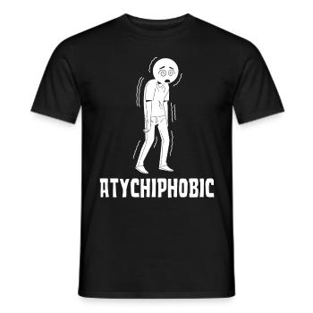 Atychiphobia Graph Atychiphobia Consciousness - Men's T-Shirt - black - Front - AI Model Male 178 light (178cm)