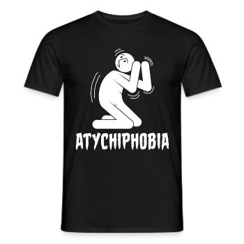 Atychiphobie Atychiphobie-Bewusstsein - Männer T-Shirt - Schwarz - Vorne - AI Model Male 178 light (178cm)