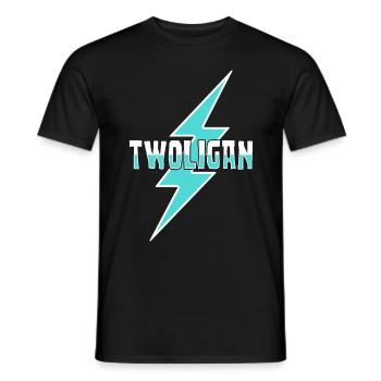 Twoligan Terrible Two - T-shirt homme - noir - Devant - AI Model Male 178 light (178cm)