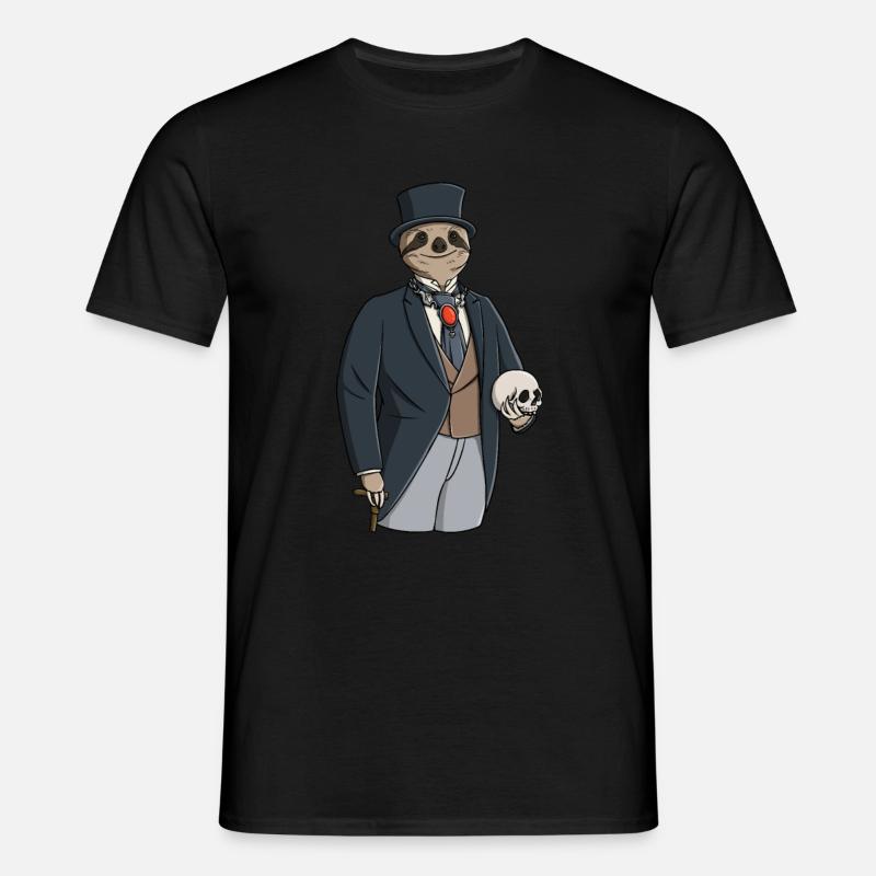 Emo Sloth Gothic Graphic - Men's T-Shirt - black