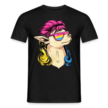 Pansexual Pride Pan Flag Mullet Chihuahua Dog - T-shirt homme - noir - Devant - AI Model Male 178 light (178cm)