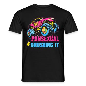 Pansexueller Stolz Monster Truck - Männer T-Shirt - Schwarz - Vorne - AI Model Male 178 light (178cm)