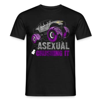 Asexueller Stolz Monster Truck - Männer T-Shirt - Schwarz - Vorne - AI Model Male 178 light (178cm)